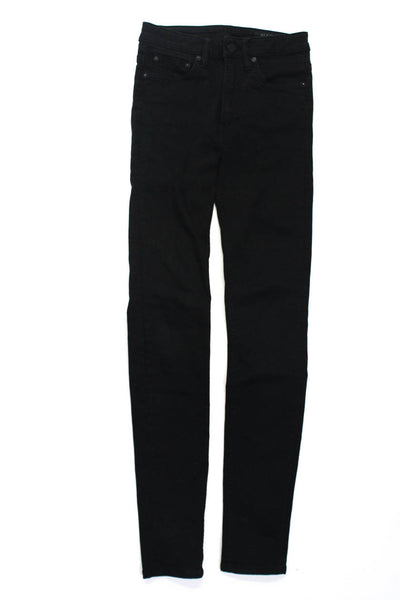 Allsaints Womens 'Stilt' Mid Rise Non-Ripped Ultra Skinny Jeans Black Size 26