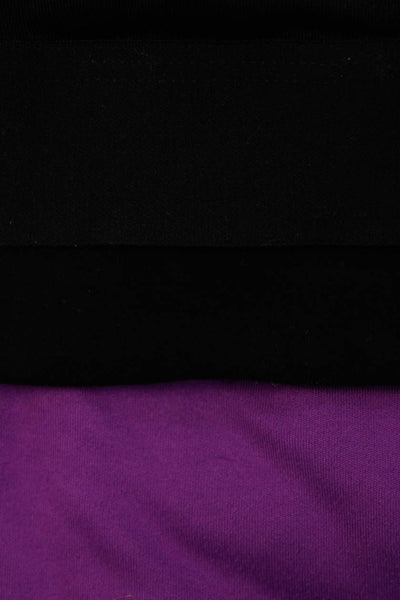 Nike Womens Athletic Short Sleeved T Shirts Sports Bra Purple Black Size M Lot 3