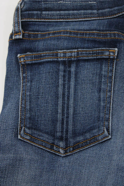 Rag & Bone Jean Womens Low Rise Ripped Knee Dark Wash Skinny Jeans Blue Size 27