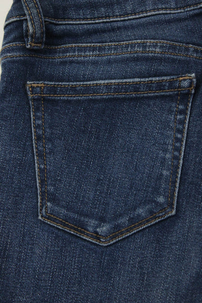 DL1961 Girls Medium Wash Distressed Frayed Ankle Slim Skinny Jeans Blue Size 12