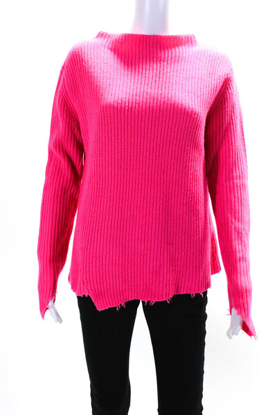 Generation Love Women's Long Sleeve Mock Neck Pullover Sweater Pink Size M