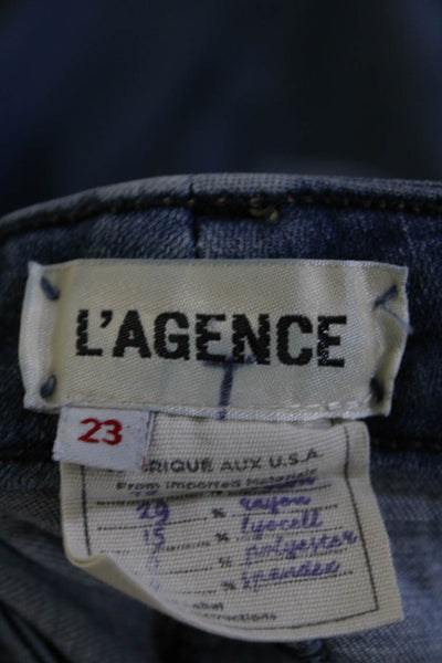 L'Agence Womens Margot High Rise Skinny Leg Jeans Vintage Blue Cotton Size 23