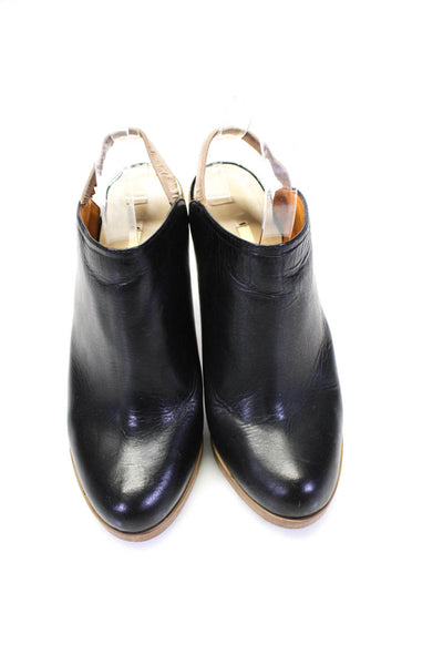 Nicholas Kirkwood Womens Leather Slingback Stiletto Mules Black Size 9.5US 39.5E