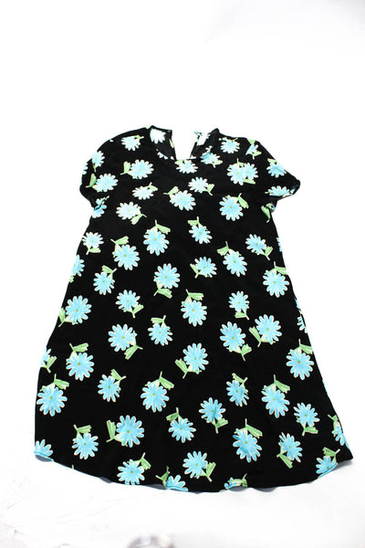 Zara Womens Grommet Tank Top Floral Dress Black Blue Size XS Small Lot 2