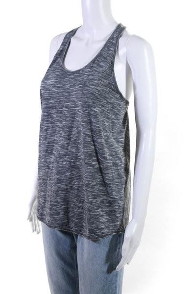 Lululemon Womens Scoop Neck Racerback Tank Top Heather Gray Size 8