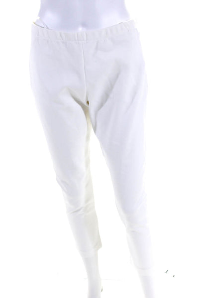 Donna Karan New York Womens Pull On High Rise Legging Pants Ivory Size 10