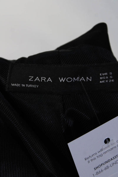 Zara Women's Long Sleeves Line Blazer Black Size S