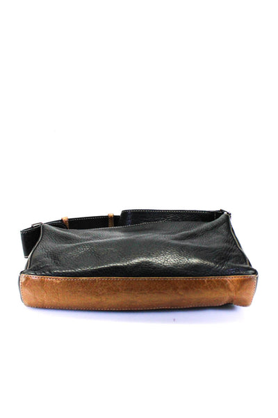Coccinelle Women's Zip Closure Leather Shoulder Handbag Black Size M