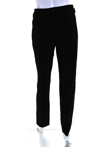 Eileen Fisher Womens Black High Rise Straight Leg Trouser Pants Size 12