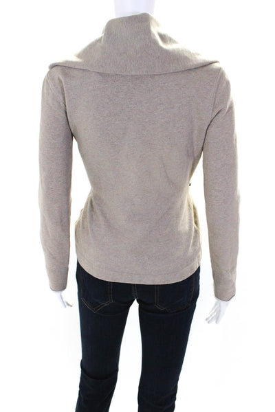 Ralph Lauren Rugby Womens Knit Toggle Closure Sweater Jacket Taupe Size XS