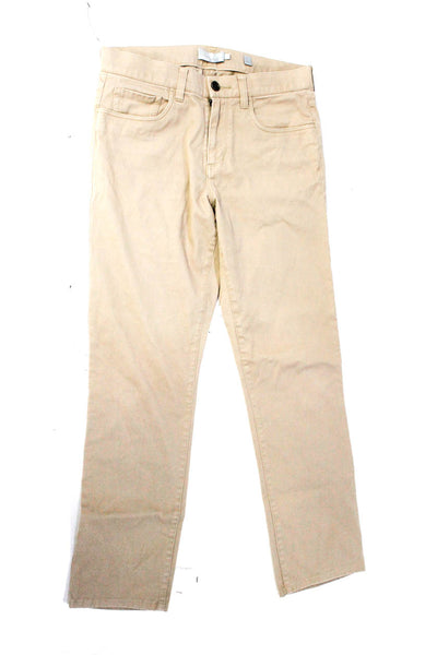Vince Mens Brown Khaki Cotton Straight Leg Chino Pants Size 29