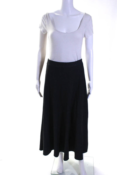 Zara Womens Box Pleated Straight Side Zip Long Skirts Black Gray Size M S Lot 2