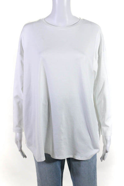 A'Nue Miami Womens Long Sleeves Stretch Blouse White Size One Size