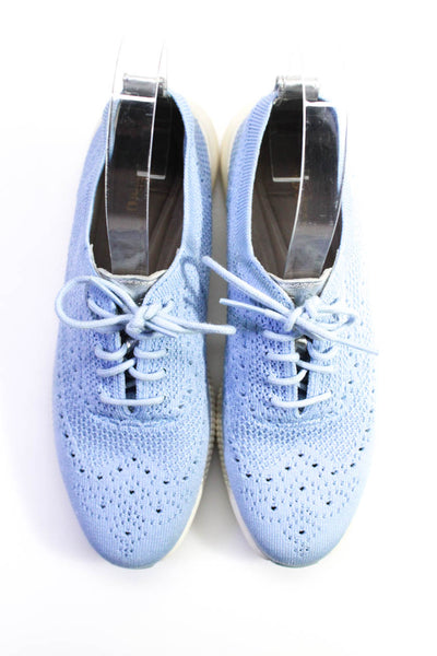 Zero Grand Cole Haan Womens Light Blue Low Top Sneakers Shoes Size 5.5B