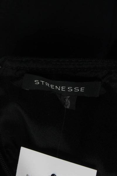 Strenesse Women's Long Sleeve V Neck Maxi Dress Black Size 6
