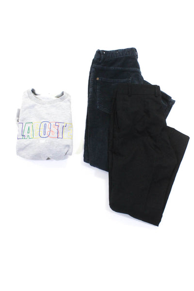 Lacoste Zara Boys Sweatshirt Pants Gray Black Blue Size 8 10 Lot 3