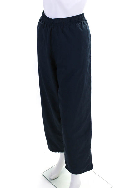 Lacoste Sport Womens Drawstring Waist High Waist Pants Navy Blue Size 6