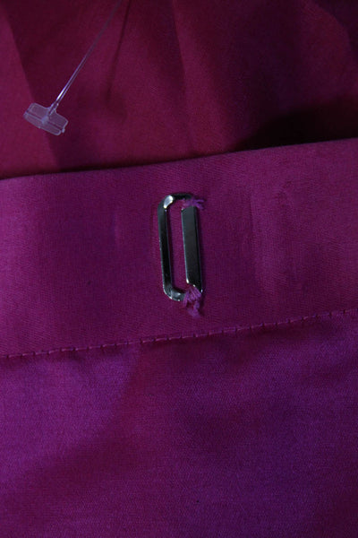 Yves Saint Laurent Womens Knee Length Wrap Skirt Pink Cotton Size EUR 40