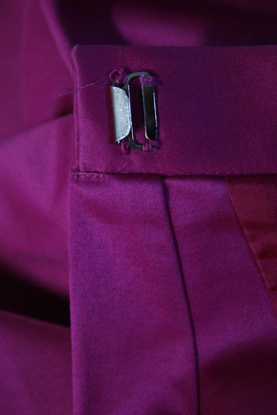 Yves Saint Laurent Womens Knee Length Wrap Skirt Pink Cotton Size EUR 40