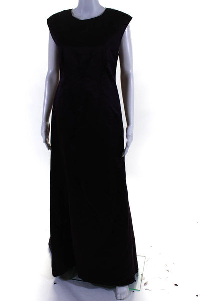Chrysoula Vintage Womens Sleeveless Evening Gown Purple Size 10