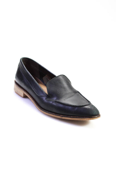 Everlane Womens Slip On Round Toe Loafers Black Leather Size 7