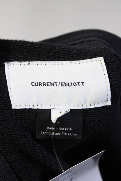 Current/Elliott Womens Long Sleeve Pullover Tied Waist Dress Black Size 1