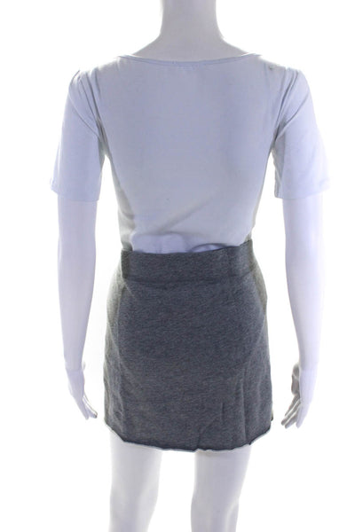 Rag & Bone Jean Women's Cotton Pull On Knit Mini Skirt Gray Size M