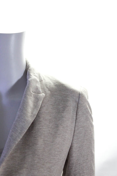 Zara Womens Single Button Pointed Lapel Blazer Jacket Beige Size Extra Small