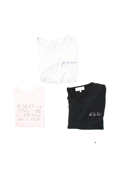 Everlane Maison Labiche Girls Cotton Short Sleeve Tops Pink Size XS S Lot 3