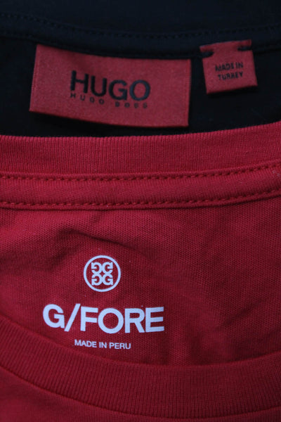 Hugo Hugo Boss Women's Crewneck Short Sleeves Graphic T-Shirt Black Size L Lot 2