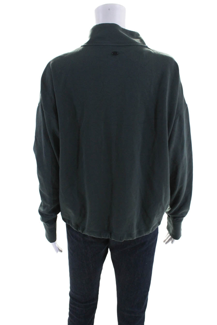 Gaiam Womens Half Zip Turtleneck Pullover Sweatshirt Green Size Extra -  Shop Linda's Stuff