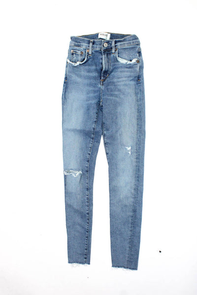 Agolde Zara Basic 1975 Denim Womens Jeans Blue Black Size 24 2 Lot 2