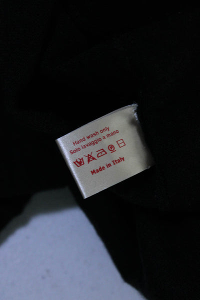 Marni Womens Cashmere + Silk Button Up Cardigan Sweater Black Size 40 S