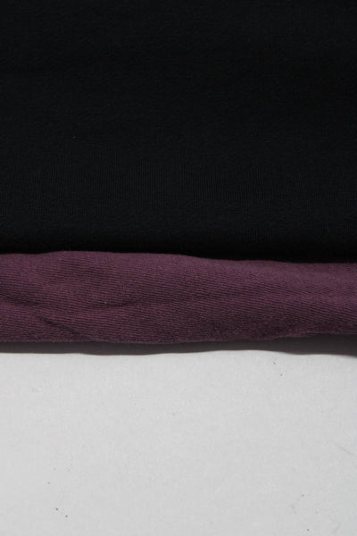 The Upside Women's Sleeveless T-Shirt Crewneck Sweater Purple Black Size 4 Lot 2