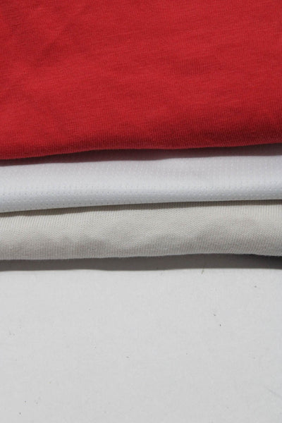 Adidas Lululemon Women's Tank Tops Short Sleeve Tee White Red Size S 4 Lot 3