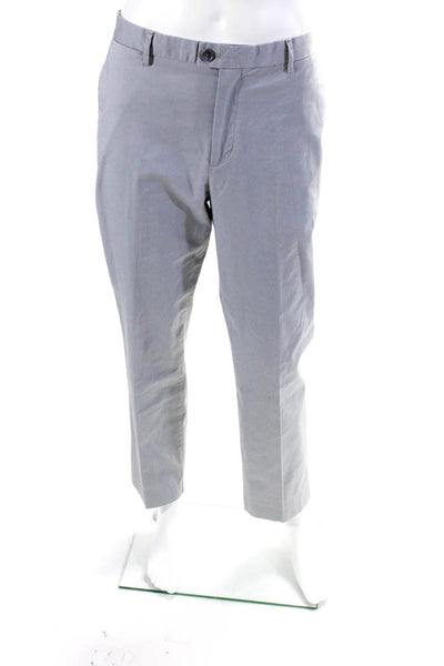 Calvin Klein Men's Pleated Slim Fit Chino Pants Gray Size 36