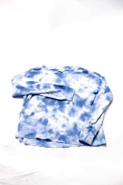 Splendid Womens Long Sleeve Tie Dye T-Shirt Top Blue Size XS S Lot 2