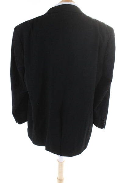 Joseph & Feiss Men's Collar Long Sleeves Line Two Button Jacket Black Size 46