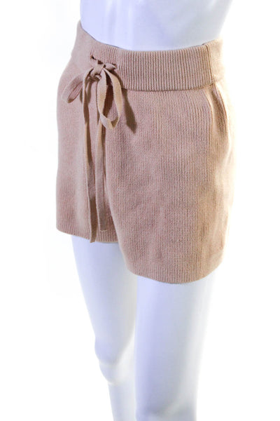 ALC Women's Elastic Drawstring Waist Casual Short Beige Size XS