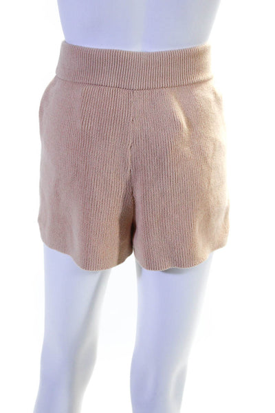 ALC Women's Elastic Drawstring Waist Casual Short Beige Size XS