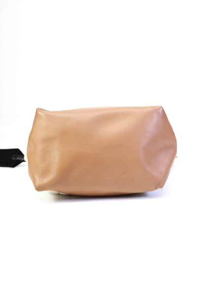 Marni Womens Leather Striped Gold Tone Large Clutch Handbag White Black