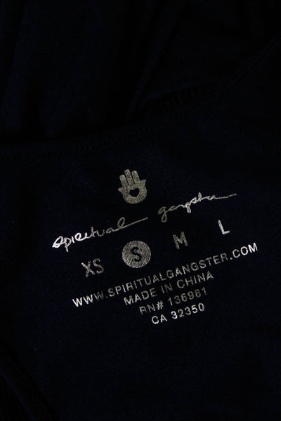 Spiritual Gangster Women's Scoop Neck Sleeveless Jumpsuit Black Size S