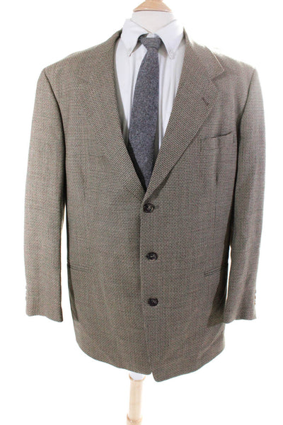 Pierre Cardin Paris Men's Collar Long Sleeves Line Two Button Jacket Tan Size 50