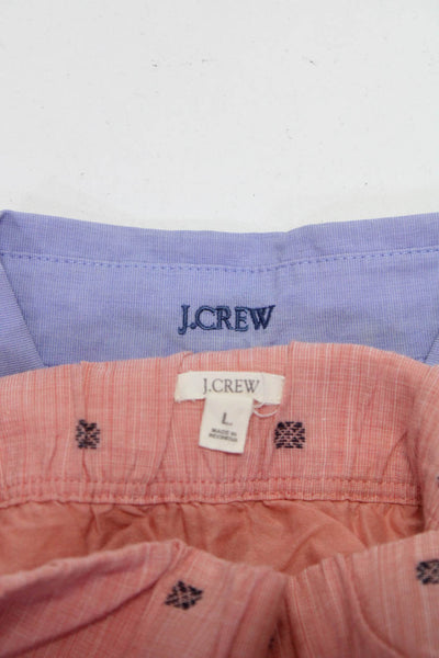 J Crew Womens Elastic Waist Mini Skirt Button Up Shirt Blouse Size XL Large Lot2