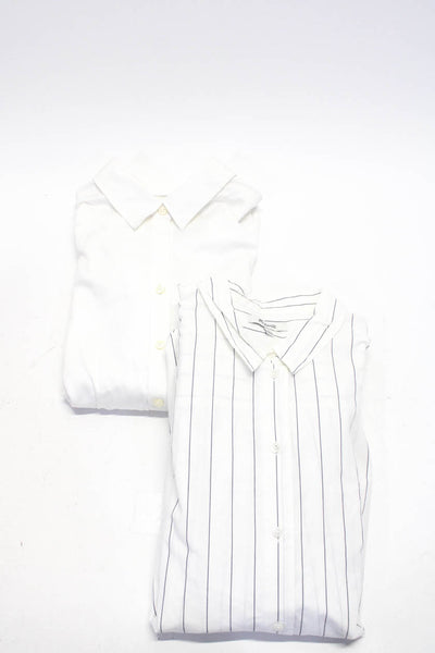 Madewell Banana Republic Womens Long Sleeve Button Up Blouse White XL 14 Lot 2