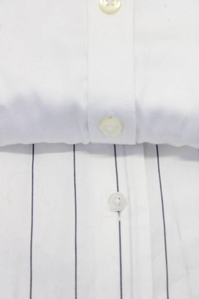 Madewell Banana Republic Womens Long Sleeve Button Up Blouse White XL 14 Lot 2