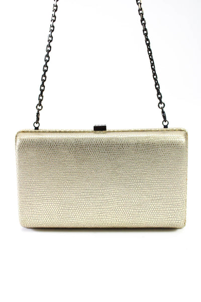 Givenchy Women's Chain Straps Clutch Handbag Gold Size S