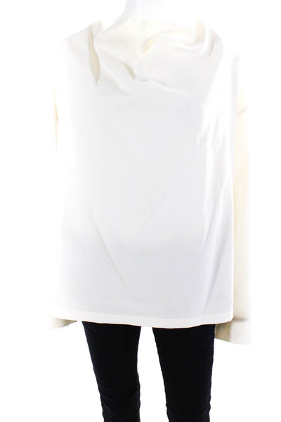 LE 17Septembre Women's Boat Neck Long Sleeves Blouse Off White Size 40