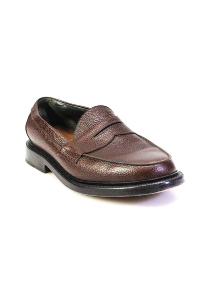 GOODYEAR Men's Pebbled Leather Slip On Loafers Brown Size 8.5
