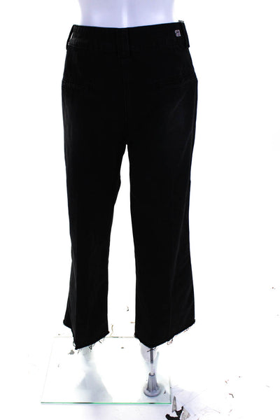 Saint Art Women's Mid Rise Straight Leg Jeans Black Size XXL